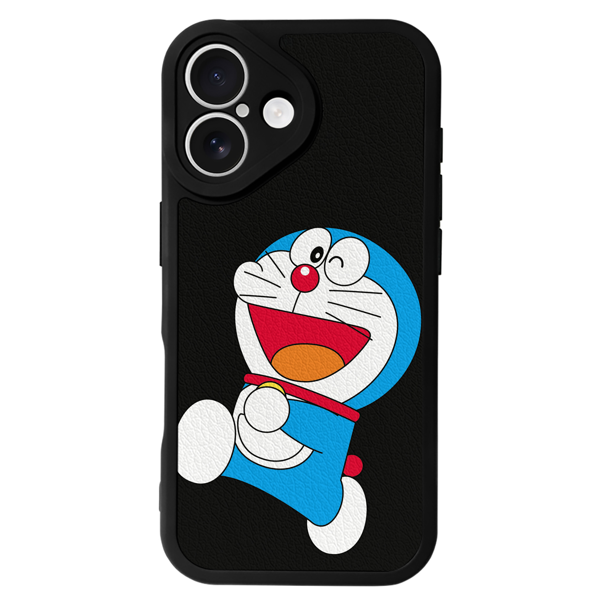 （画像用） ドラえもん Doraemon 【iPhone 16シリーズ対応】シリコンスマホケース（レザー調） 材質：シリコン